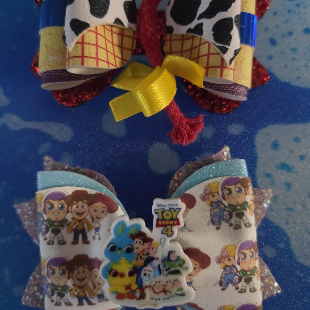 Toy story hair bows